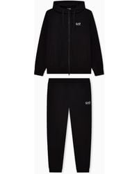 EA7 - Suit Tracksuit With Hood And Zip Core Identity - Lyst