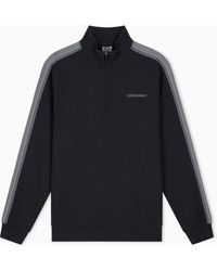 EA7 - Felpa Logo Series Regular Fit - Lyst