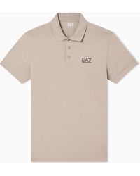 EA7 - Stretch Polo - Lyst