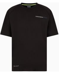 EA7 - Athletic Mix T-shirt Aus Funktionsgewebe - Lyst