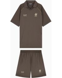 EA7 - Set Soccer Regular Fit With Polo And Shorts - Lyst