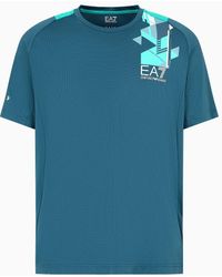 EA7 - T-shirt Girocollo Dynamic Athlete In Tessuto Tecnico Ventus7 - Lyst