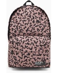 EA7 - Graphic Series Rucksack Aus Recyceltem Gewebe Mit Asv-Print - Lyst