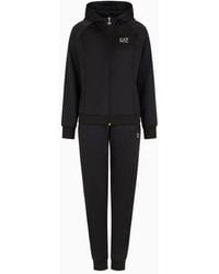 EA7 - Technical-fabric Tracksuit With Oversized Logo - Lyst