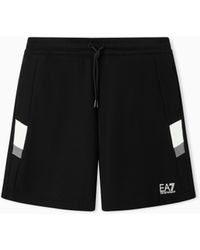 EA7 - Summer Block Pure Cotton Shorts - Lyst