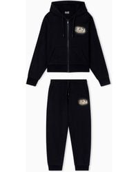 EA7 - Cotton And Polyester Jersey Tracksuit - Lyst