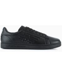 EA7 - Classic Cc Sneakers With Embossed Logo - Lyst