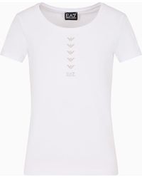 EA7 - T-shirt Slim Fit - Lyst