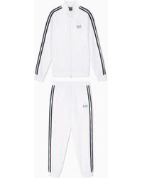 EA7 - Italian Spirit Cotton-Blend Tracksuit - Lyst