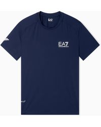 EA7 - Breathable Technical Fabric Ventus7 Shirt Tennis Pro - Lyst