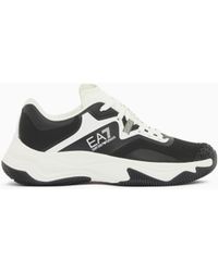 EA7 - Running Sneaker With A Breathable Mesh Upper New Padel - Lyst