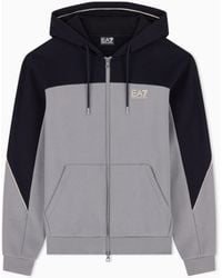 EA7 - Regular Fit Jersey Hoodie - Lyst