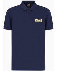 EA7 - Gold Label Poloshirt Aus Pima-baumwolle - Lyst