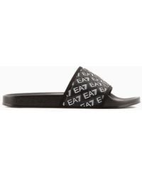 EA7 - Slides With All-over Logo - Lyst
