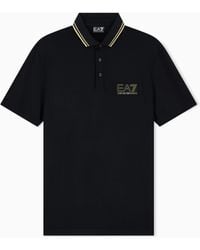 EA7 - Polo Shirt Premium Label Regular Fit Viscose Jersey - Lyst