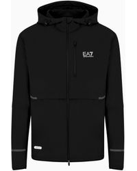 EA7 - Jacke Mit Kapuze, Gefertigt Aus Ventus7-Funktionsgewebe - Lyst