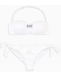 EA7 - Bikini A Fascia Con Logo - Lyst