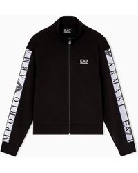 EA7 - Dynamic Athlete Zip-Up Sweatshirt - Lyst
