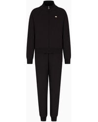 EA7 - Core Lady Stretch-Cotton Tracksuit - Lyst