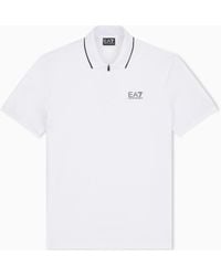 EA7 - Regular Fit Polo Shirt Natural Ventus 7 - Lyst