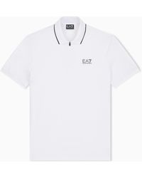 EA7 - Regular Fit Polo Shirt Natural Ventus 7 - Lyst
