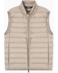 EA7 - Packable Gilet With Zip And Down Padding Core Identity - Lyst