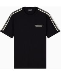 EA7 - T-Shirt Logo Series Regular Fit Cotton Jersey - Lyst