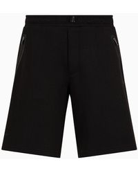 EA7 - Cotton-blend Athletic Mix Bermuda Shorts - Lyst