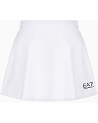 EA7 - Tennis Pro Mini Skirt In Ventus7 Technical Fabric - Lyst