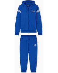 EA7 - Asv 7 Lines Cotton-Blend Jersey Tracksuit - Lyst
