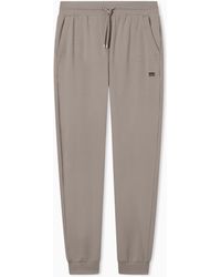 EA7 - Cotton Stretch Joggers With An Elastic Waist Core Lady - Lyst