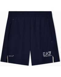 EA7 - Ventus7 Shorts With Side Pockets And Drawstring Tennis Pro - Lyst