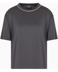 EA7 - T-Shirt Girocollo Precious - Lyst