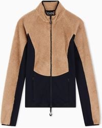 EA7 - Technical Teddy-Effect Ski Fleece - Lyst