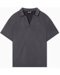 EA7 - Core Lady Modal-Blend Polo Shirt - Lyst