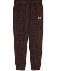 EA7 - Hose Graphic Series Im Regular Fit Aus Baumwolljersey - Lyst