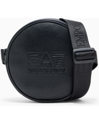 EA7 - Borsa A Tracolla Rotonda Con Logo A Rilievo - Lyst