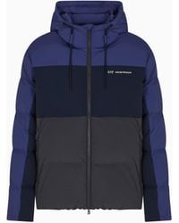 EA7 - Athletic Colour Block Jacke Aus Nylon - Lyst