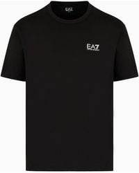 EA7 - Logo Series Cotton Jersey Crew-neck T-shirt - Lyst