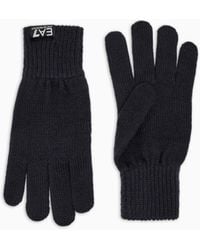 EA7 - Wool Gloves With Ribbed Cuffs From Mountain Core - Lyst