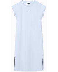 EA7 - Logo Series Stretch Jersey Dress - Lyst