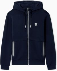 EA7 - Regular Fit Full-Zip Hoodie Premium Shield - Lyst