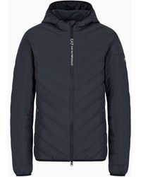 Emporio Armani - Premium Shield Packable Hooded Down Jacket - Lyst