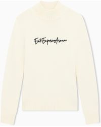 EA7 - Pullover Train Apres Ski Vestibilità Regular Lana Vergine - Lyst
