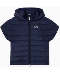 EA7 - Bomber Jacket Core Lady Light Eco Padding Regular Fit - Lyst