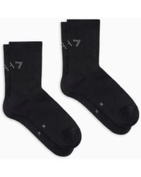 EA7 - Ankle Socks With Reinforced Heel New Running Socks 2/Pack - Lyst