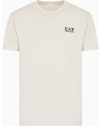 EA7 - Core Identity T-shirt Aus Pima-baumwolle - Lyst