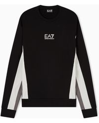 EA7 - Summer Block Pure Cotton Sweatshirt - Lyst