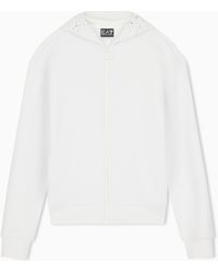 EA7 - Hoodie Precious Regular Fit Zip - Lyst