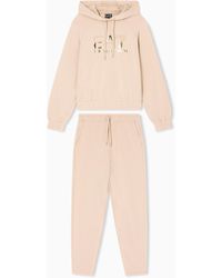 EA7 - Trainingsanzug Aus Organischer-Baumwolle Mit Maxi-Logo - Lyst